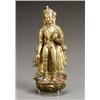 Image 1 : Nepalese Molded Gilt Copper Alloy Figure of a Bodhisattva 18th-19th Century Height: 16-1...