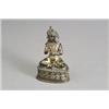 Image 1 : Tibetan Gilt Bronze Figure of Maitreya 14th-15th Century With foliate engraved copper base....