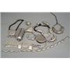 Image 1 : Group of Sixteen Indian Silver and Silvered Metal Jewelry and Accessories Early 20th Century<b...