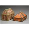 Image 1 : Two Indian Polychrome Wood Boxes 20th Century The smallest having an interior fitted with<b...