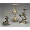 Image 1 : Group of Three Indian Bronze Votive Stands 19th Century Height of tallest: 12-1/2 in (31.8...