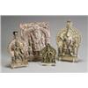 Image 1 : Group of Nine Indian Bronze and Copper Alloy Plaques of Durga 18th-19th Century Largest: 9-...