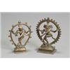 Image 1 : Two Indian Bronze Figures of Shiva Nataraja 18th-20th Century Height of tallest: 6-1/2 in (...