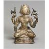 Image 1 : Pala Bronze Figure of Seated Shiva 12th Century Height: 5-1/4 in (13.3 cm) $1,000 - $1,5...