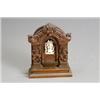 Image 1 : Indian Ivory Figure of Kali in a Carved Wood Architectural Throne First Quarter 20th Centur...