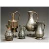 Image 1 : Group of Five Ottoman Floral Chased Copper Vessels 19th-Early 20th Century Three with tinni...