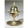 Image 1 : Property from a Prominent Baltimore Collection Middle Eastern Brass Brazier-on-Stand<b...