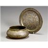 Image 1 : Property from the Estate of Ute Ilse Weatherall Ottoman Silver and Copper Inlaid Brass...