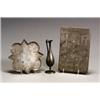 Image 1 : Ottoman Gold and Silver Inlaid Iron Ewer and Undertray and a Bookcover 19th Century Height...