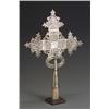 Image 1 : Coptic Pierced Silvered Brass Standard Finial 18th-19th Century Height: 19-1/2 in (49.6 cm)...
