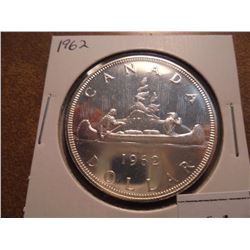 1962 CANADA SILVER DOLLAR UNC