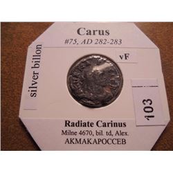 282-283 A.D. CARUS ANCIENT COIN VERY FINE