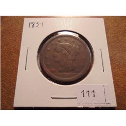 1851 US LARGE CENT