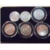 Image 2 : 6 ASSORTED 40% SILVER JOHN F. KENNEDY HALVES UNC'S