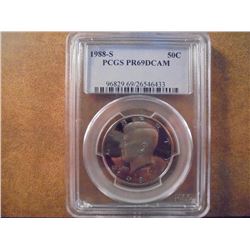 1988-S KENNEDY HALF DOLLAR PCGS PR69 DCAM