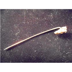 ALASKA PLACER GOLD NUGGET TIE PIN 4.1 GRAMS