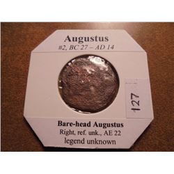 27 B.C.-14 A.D. AUGUSTUS ANCIENT COIN