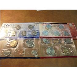 2001 US MINT SET (UNC) P/D (WITH ENVELOPE)