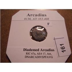 383-408 A.D. ARCADIUS  ANCIENT COIN (FINE)