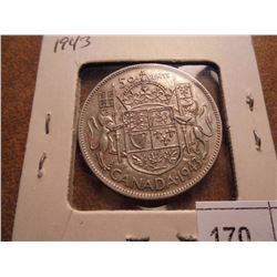 1943 CANADA SILVER 50 CENT