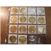 Image 1 : 14 ASSORTED UNIFACE 1 1/2" MEDALS WITH US THEMES