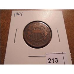 1864 US TWO CENT PIECE