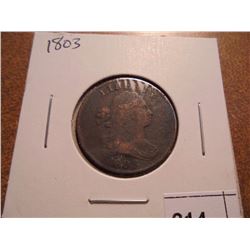 1803 US HALF CENT