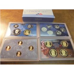 2009 US PROOF SET (WITH BOX) 18 PIECES INCLUDES PRESIDENTIAL DOLLARS AND LINCOLN CENT SET