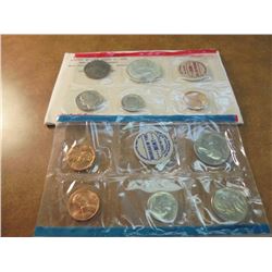 1968 US MINT SET (UNC) P/D/S (WITH ENVELOPE) 40% SILVER JOHN F. KENNEDY HALF DOLLAR, THIS IS AN OFFI