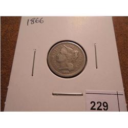 1866 THREE CENT PIECE (NICKEL)