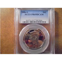 2006-S KENNEDY HALF DOLLAR PCGS PR69 DCAM