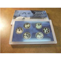 2009 DISTRICT OF COLUMBIA & US TERRITORIES QUARTER PROOF SET WITH BOX