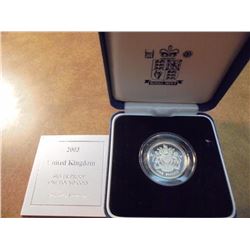 2003 UNITED KINGDOM SILVER PROOF 1 POUND COIN ORIGINAL ROYAL MINT PACKAGING