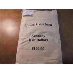 SEALED US MINT $100 BAG OF 2001 P & D JFK'S  UNC