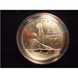 2012 CANADA $20 SILVER PROOF LIKE "POLAR BEAR"