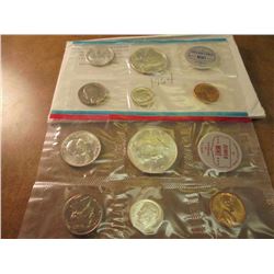 1964 SILVER US MINT SET (UNC) P/D (WITH ENVELOPE)