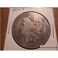 1894-S MORGAN SILVER DOLLAR BETTER DATE COIN
