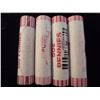 Image 1 : 4 ROLLS OF UNC LINCOLN CENTS SEE DESCRIPTION 2009 P & D LAWYER AND 2009 P & D RAIL SPLITTER