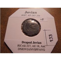 263-264 A.D. JOVIAN ANCIENT COIN VERY FINE