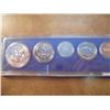 Image 2 : 1967 US SPECIAL MINT SET WITHOUT BOX 40% SILVER JOHN F. KENNEDY HALF DOLLAR