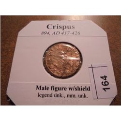 417-426 A.D. CRISPUS ANCIENT COIN