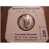 Image 1 : SILVER 222-234 A.D. SEVERUS ALEXANDER ANCIENT COIN FINE
