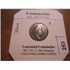 Image 1 : SILVER 177-192 A.D. COMMODUS ANCIENT COIN FINE