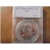 Image 1 : 1993-P THOMAS JEFFERSON SILVER $ UNC SEGS SLAB