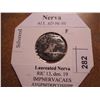 Image 1 : SILVERED 96-98 A.D. NERVA ANCIENT COIN FINE