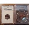 Image 1 : 2 JEFFERSON NICKEL SLABS SEE DESCRIPTION 2004-P KEELBOAT ANACS MS65 AND 2005-D BISON PCGS MS63