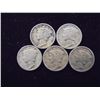 Image 1 : 5 ASSORTED MERCURY DIMES