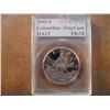 Image 1 : 1992-S COLUMBUS HALF DOLLAR DEEP CAM PF ACG SLAB