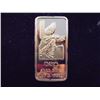 Image 1 : 24KT GOLD PLATED 1 OZ. STERLING SILVER INGOT IDAHO