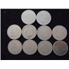 Image 2 : 10 ASSORTED 1890'S LIBERTY "V" NICKELS
